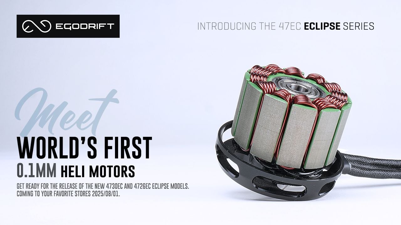 World's 1st 0.1 mm lamination motors by EGODRIFT