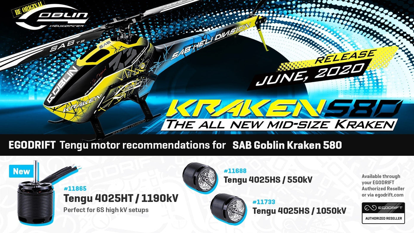 SAB Goblin Kraken 580 Motor Recommendations