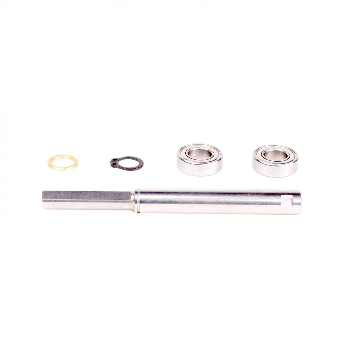 Unpacked Shaft & Bearing Kit for the Tengu 4020HS with 6x23.5mm shaft, bearings and hardware