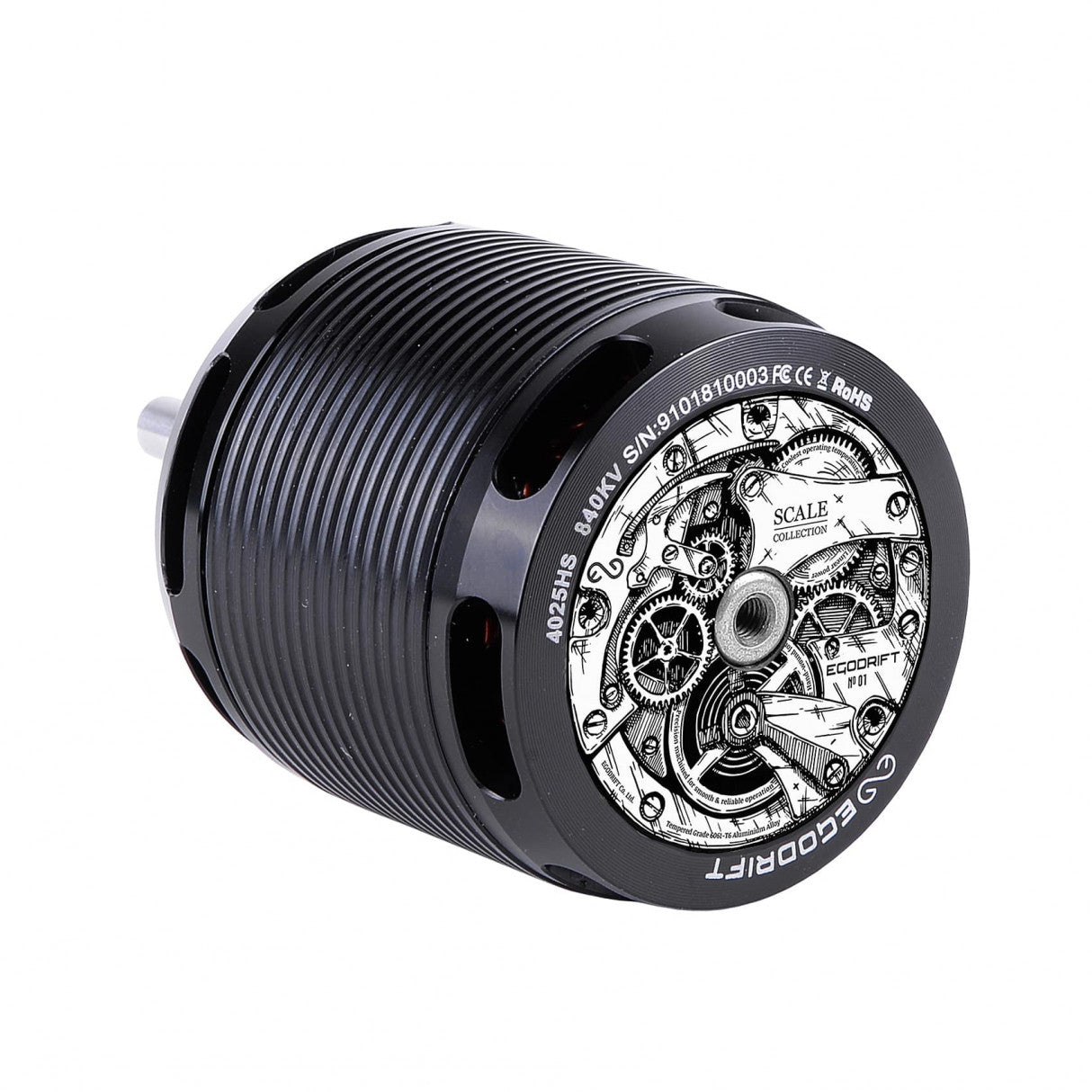 Frontal (Main) View of the Scale Collection 4025HS motor with 840 Kv on white background