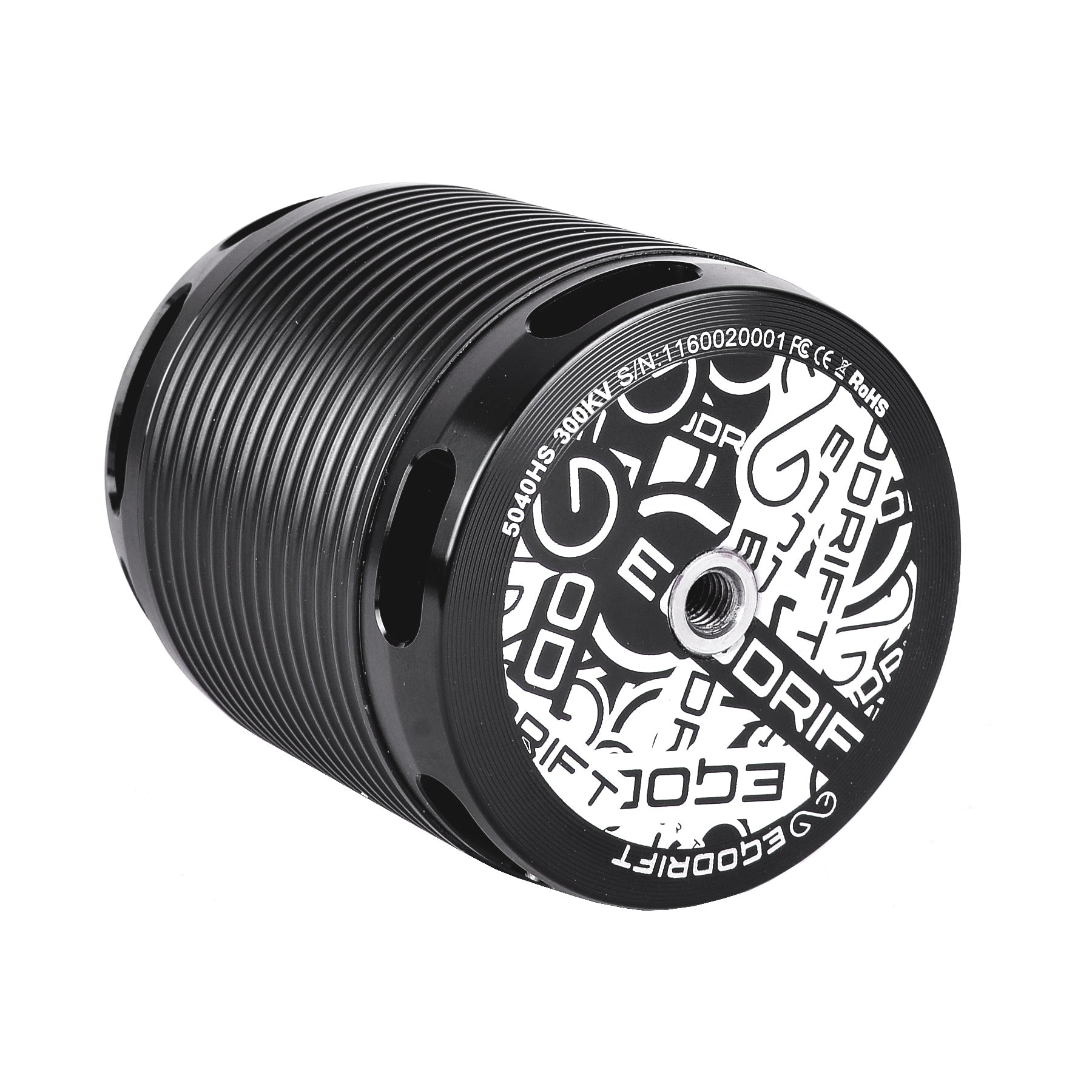 Front (Main) View of the EGODRIFT Tengu 5040HS motor with 300Kv on white background